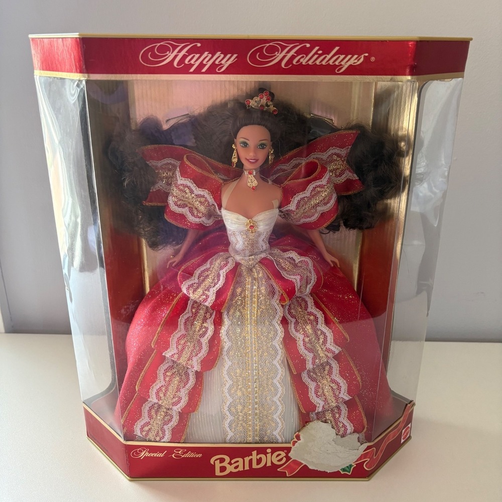 NIB 1997 Happy Holidays Barbie Special Edition #17832 BOX DAMAGE